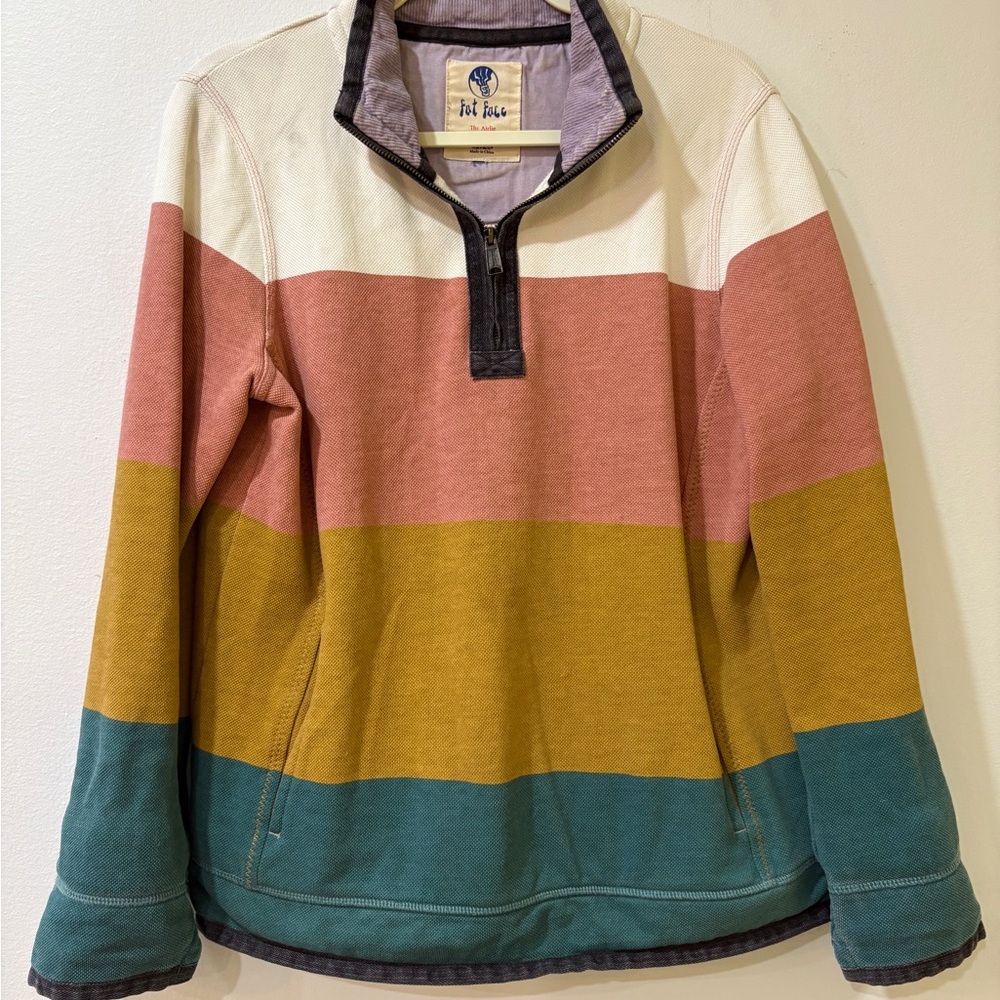 Fat Face Colorblock Half Zip